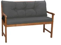 Bankkissen  120  x 50 x 40 Anthrazit | Bankkissen outdoor | Hollywoodschaukel kissen | Sitzkissen und Rückenkissen | Sitzkissen bank | Setgarden