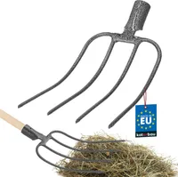 KOTARBAU® Forke 4 Zinken Heugabel Mistgabel Mistforke Gartengabel Gartenforke Dunggabel Spatengabel Gabel für Garten Drahtgabel für Garten und Landwirtschaft