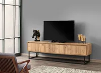Skye Decor, Tılsım- Tılsım 180KLN, Schwarz,,Pine, TV-Schränke, 50x180x40 cm, 100% Melaminbeschichtete Partikelplatte