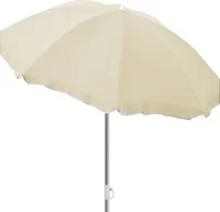 Sonnenschirm rund Ø1,80m beige Polyester knickbar UV Schutz
