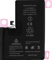 Austausch-Akku für Apple iPhone 13 Pro Max, 4352mAh Zusatzakku – Schwarz