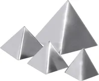 Pyramidenform, Form, Edelstahl, 0,02 - 0,4 Liter Inhalt wählbar : 5 x 5 cm Variante: 5 x 5 cm