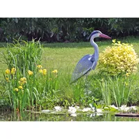 Fischreiher Gartenfigur Teichdeko Gartenteich Schreck Reiherschreck Teichfigur