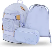 BAAGL Skate Lilac Rucksack-Set 3tlg: Rucksack, Federmäppchen, Turnbeutel