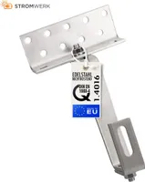 Dachhaken 140mm Edelstahl 1,4000, 3fach verstellbar inkl. Schrauben 4 Stk.