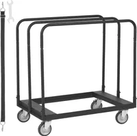 Wózek do transportu paneli VEVOR udźwig 680 kg wózek do transportu paneli Q235B wózek do transportu paneli z uniwersalnymi kołami wózek do transportu paneli platforma rolkowa wózek do dużych obciążeń 975 x 610 x 990 mm