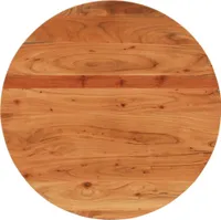 Tischplatte Ø80x3,8 cm Rund Massivholz Akazie 370055