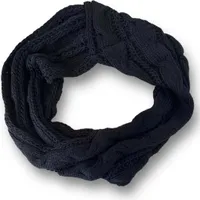 Loop Schal » Winter Damenschal » Strickschal » Damen Schal mit Strickmuster [schwarz]