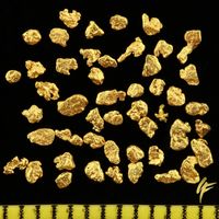 50 Echte Goldnuggets aus Alaska mit Echtheitszertifikat 20-23 Karat Feingehalt