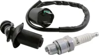 Zündspule + Zündkerze + Zündkerzenstecker Peugeot Speedfight 1 / 2 Vivacity Buxy