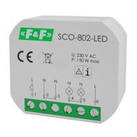 LED stmievač Softstarter Pamäťová funkcia 150W stmievač svetla SCO-802-LED F&F