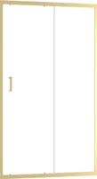 Duschwand gold Marwell Walk In Dusche Golden Stage 120x200cm - Schiebetür mit Duschwand aus gehärtetem 6mm Glas - Öffnungsbreite 49cm - hochwertige Aluminiumrahmen
