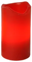 Best Season 4er LED-Wachskerzenset mit Fernbedienung, rot, Kerzen einzeln schaltbar, ca. 10 x 6 c, 067-12