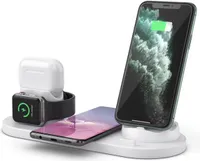4-in-1 Induktive Ladestation Wireless Charger 360 Grad Drehbarer Basis Ladestation