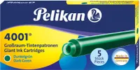 Pelikan Großraum Tintenpatronen 4001 GTP/5 dunkelgrün (5 Patronen)