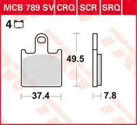 Ložisko TRW Lucas Racing MCB789CRQ