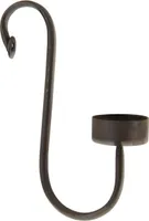 Clayre & Eef Teelichthalter 4x9x18 cm Schwarz Eisen