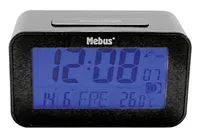 MEBUS Funk-Wecker digital ohne 2x AAA Batterien 7,1x12x4,8cm anthrazit