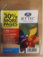 Jet Tec Tinte kompatibel zu Canon BCI-3C cyan