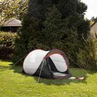 JEMIDI Pop Up Zelt für 2 Personen  - Wurfzelt wasserdicht  - 2 Mann Campingzelt - Trekkingzelt Strandzelt Festival Zelt Angel Zelt- kleines Packmaß -