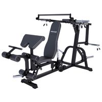 MAXXUS Kraftstation 6.0 - inkl. verstellbare Hantelbank, Curlpult, Beincurl, Olympia Scheibenaufnahmen - Multifunktion Fitnessgerät, Trainingsbank, Fitnessstation für Zuhause, Bankdrücken, Kniebeugen