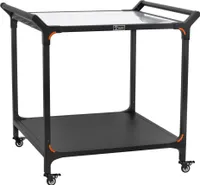 Grilovací vozík BBQ-Toro 94 x 81 x 90 cm, černý, grilovací stůl s velkou pracovní plochou, postranní stolek