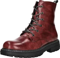 BOXX Damen-Schnürstiefelette Rot-Schwarz, Farbe:rot, EU Größe:37