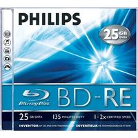Philips BD-RE 25GB Blu-ray Disc Rewritable (BD-RE), 25 GB
