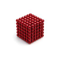 216 Stück Neodym Kugeln-Magnet 5 mm Ø  Rot - Puzzle