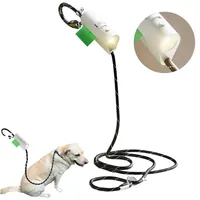 Hundeleinen, LED-Licht, mit reflektierend durch, 1.6 m, Kotbeutelspender, Verstellbar, Trainingsleine Schleppleine, für Große & mittelgroße Hunde