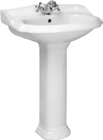 RETRO Klassisches Stand-Waschbecken mit Saule-KR-12-  Keramik