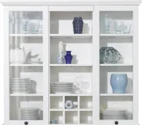 Rootz Vitrine – Schränke – Weiß – 119 x 106 x 36 cm