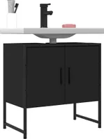 vidaXL Vanity unit black 60x33x60 cm materiál na báze dreva