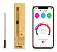 MEATER+ Fleischthermometer 50 m Bluetooth WLAN Reichweite, kabelloses Smart Fleischthermometer für Ofen Grill Küche BBQ