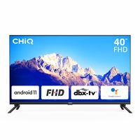 CHiQ L40G7LX 40-Zoll Smart TV(2022), Android TV, Full HD mit HDR10, dbx-tv, Quad-Core CPU, 2,4/5G Wi-Fi, Bluetooth5.0, rahmenloses Design, Google Assistant, Netflix, YouTube, Prime Video, Google play, HDMI/USB