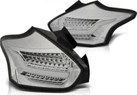 LED Lightbar Rückleuchten für Ford Focus MK3 Bj. 15-18 Chrom dynamischer Blinker