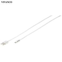 VIVanco™Micro USB Datenkabel Longlife, 2,5m, Weiß