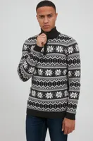 SOLID SDWinoldo Herren Strickpullover Troyer Grobstrick Pullover mit Troyer-Kragen aus 100% Baumwolle