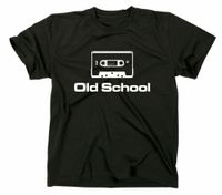 Styletex23 T-Shirt Old School Kassette Kult Retro Tape, schwarz, XXL