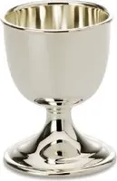 Eierbecher, Metall versilbert, Ø 4,5 cm, H 6,2 cm