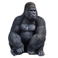 Kare Deko Affe Figur 'Monkey Gorilla XL', 76 cm, schwarz