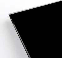 Lacobel - einseitig lackiertes Glas - Farbdekor - Schwarz 150 x 70 cm in 6mm Stärke