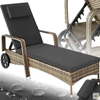 Rattan Sonnenliege 200 x 70 x 33 cm
