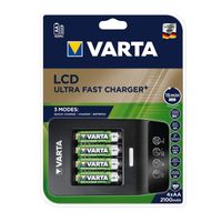 VARTA Ladegerät LCD Ultra Fast Charger+ inkl. 4x Mignon
