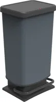 Rotho Abfalleimer 40 L Paso - Treteimer Geruchsdicht - Abfallbehälter 35,3 x 29,5 x 67,6 cm - Mülleimer mit Softclose - Tretabfalleimer