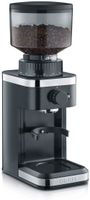 Mlynček na kávu Graef CM502, 1-12 šálok, kónický mlynček z nehrdzavejúcej ocele, 130 W, úložný priestor, čierny