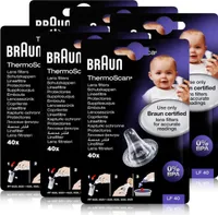 Braun ThermoScan Schutzkappen 40 Stück - Für Thermoscan Thermometer (6er Pack)
