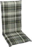 GO-DE Textil, Sesselauflage hoch, Karo grau, 19230-01