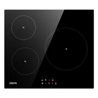 CIARRA Induktions-Kochfeld 3 Zonen Einbau Induktionskochfeld 9 Stufen Timer 5600 Watt VM3BIH-F