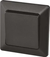EMOS Kreuzschalter schwarz, mit einer Wippe, 250 V, 10 AX, Kunststoff, ohne Unterputzdose, IP20 für Innen, A6100.7
